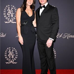 Chiara Boni Black Maxi Evening Gown